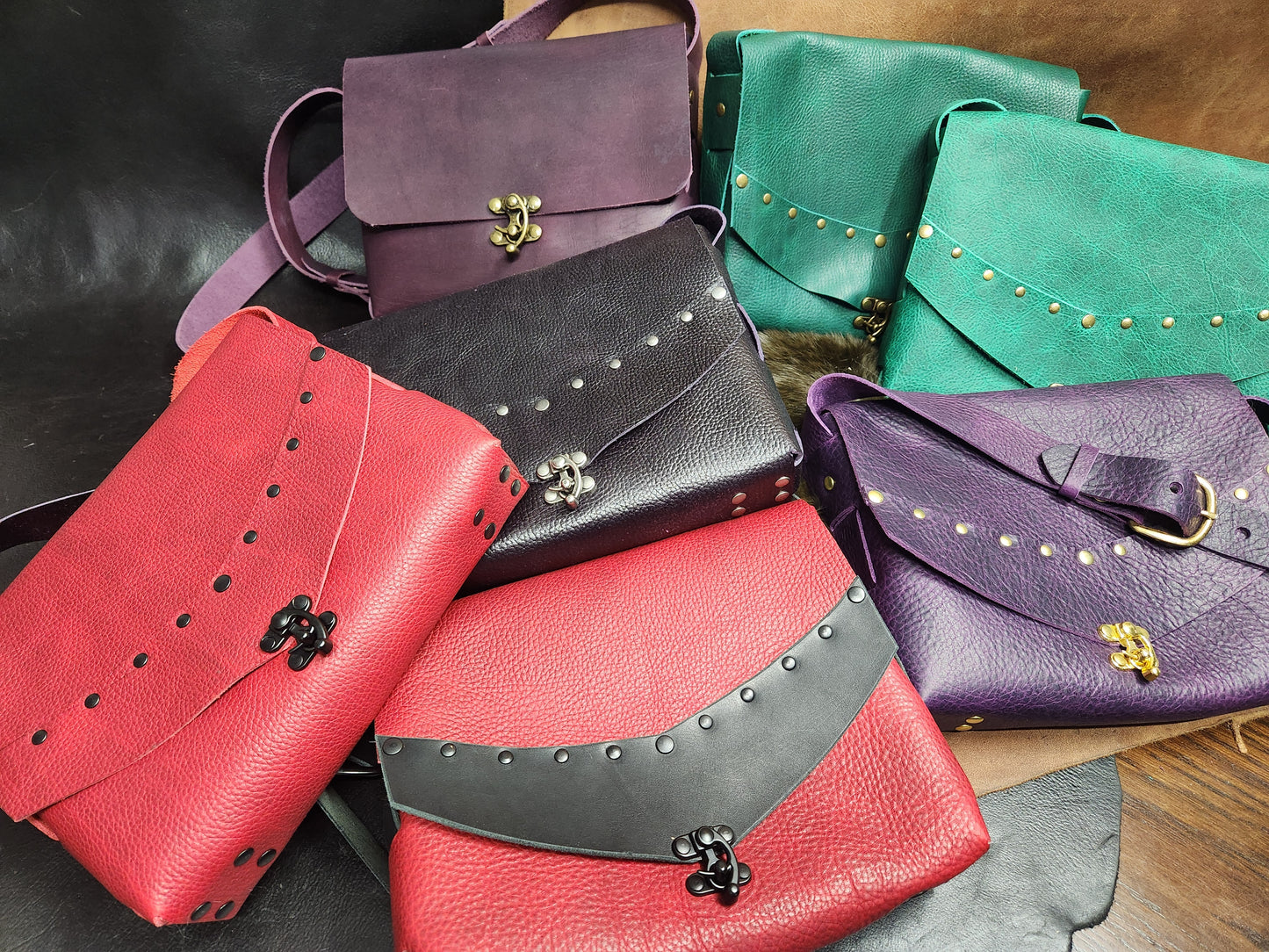 Laced Leather Bag