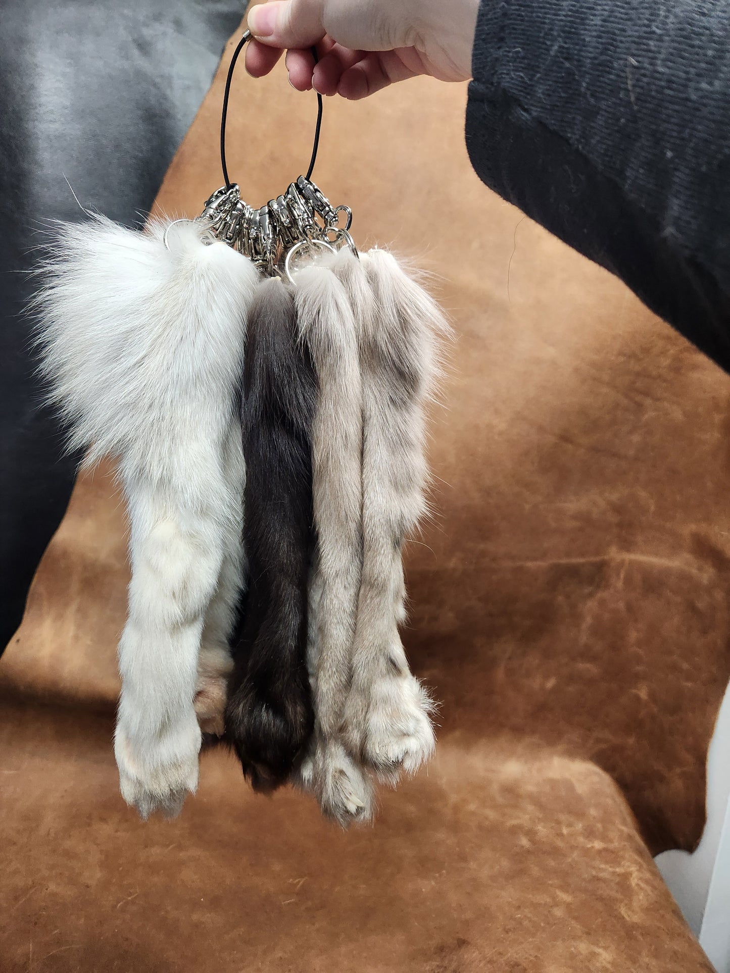 Fox or Coyote Paw Keychain