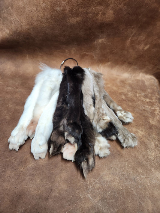 Fox or Coyote Paw Keychain