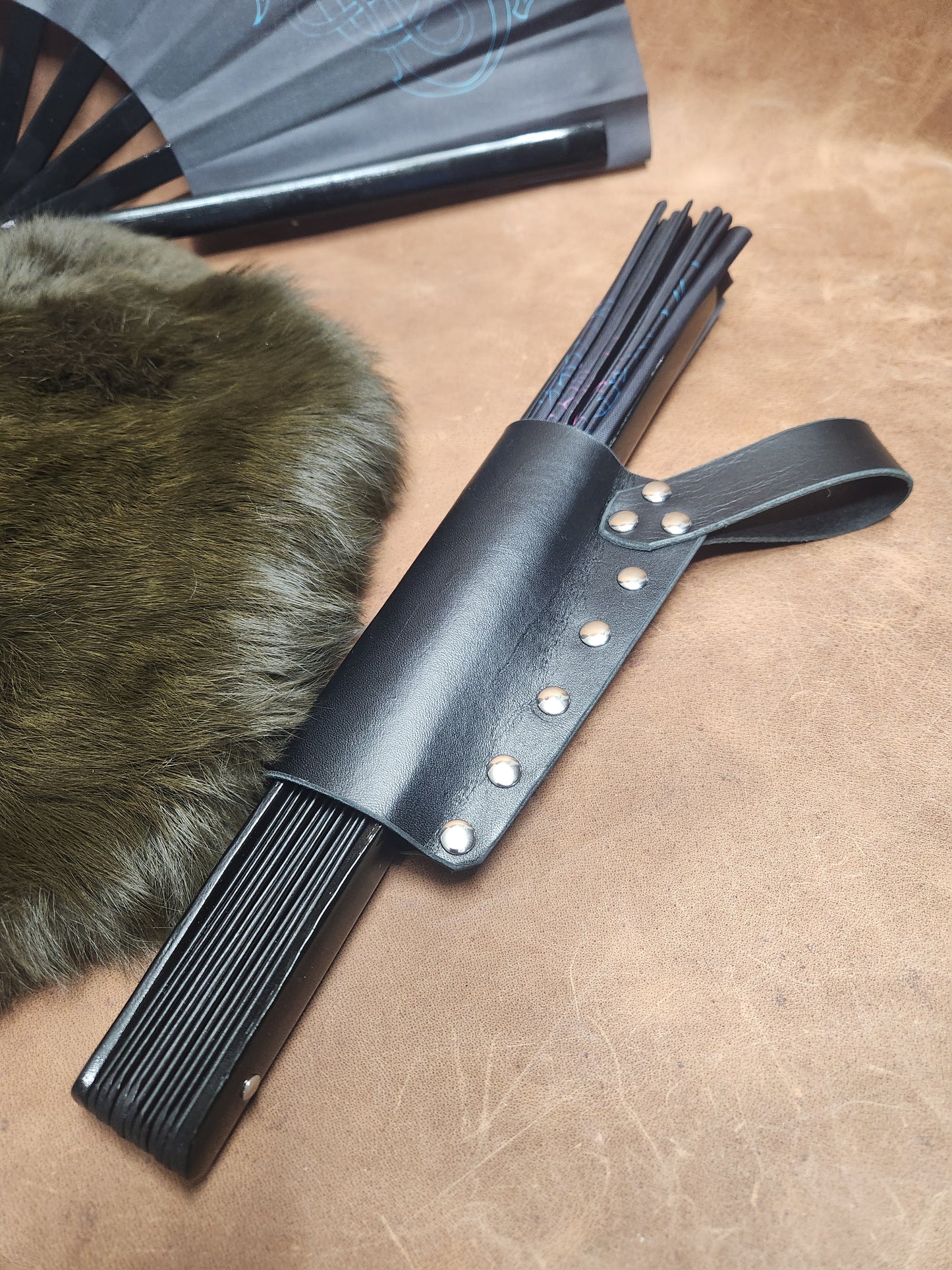 Rabid Llama Clacker Fan (with or without leather holster)