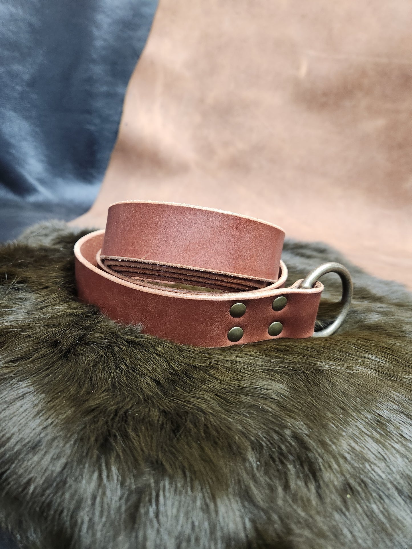 Leather Ring Belts