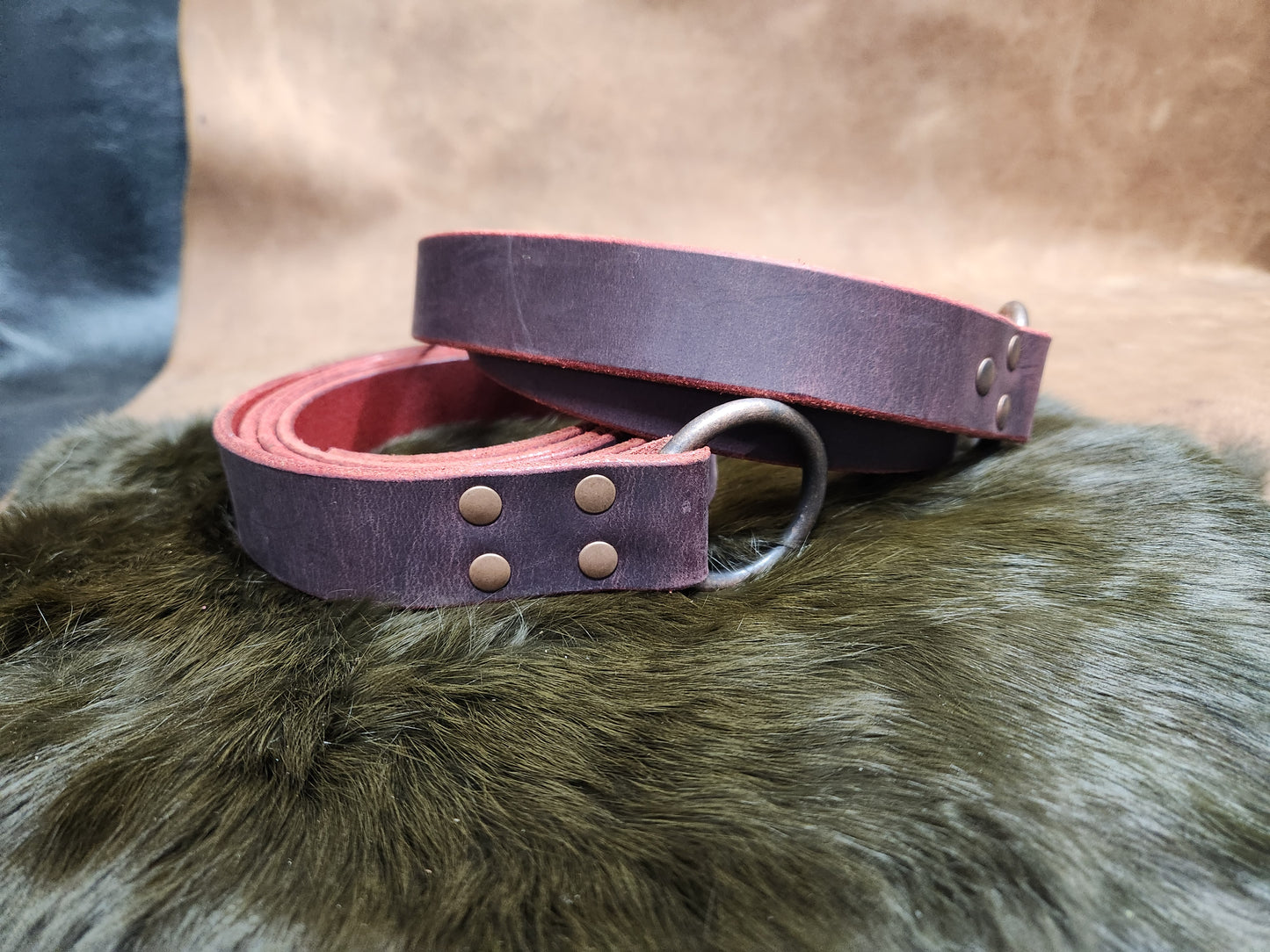 Leather Ring Belts