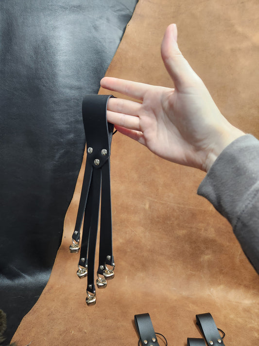 Leather Strap Witch Bells, Bells for Belt for Renaissance Festival