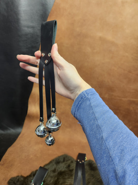 Leather Strap Sleigh Bells, Bells for Belt for Renaissance Festival (Copy)
