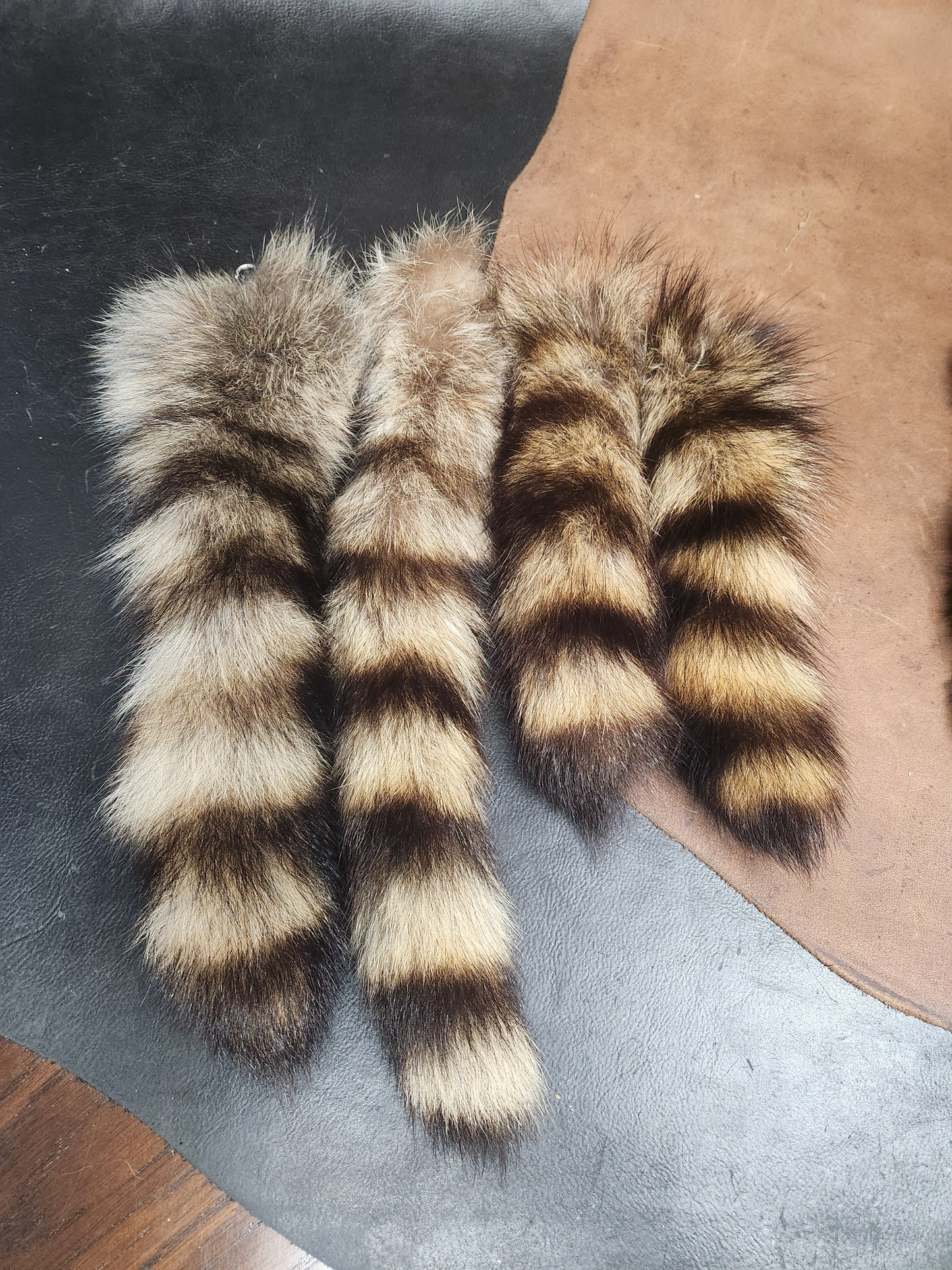 Raccoon Tail Keychain
