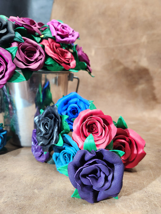 Real Leather Roses