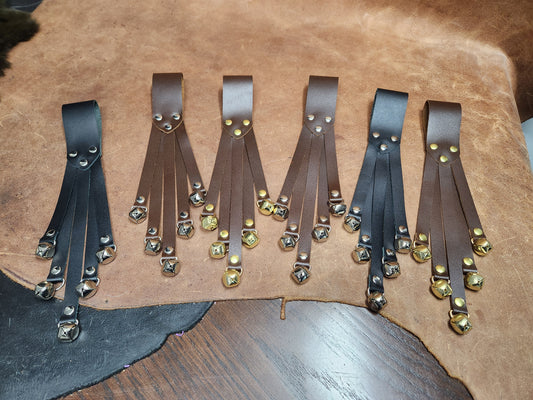Leather Strap Witch Bells, Bells for Belt for Renaissance Festival