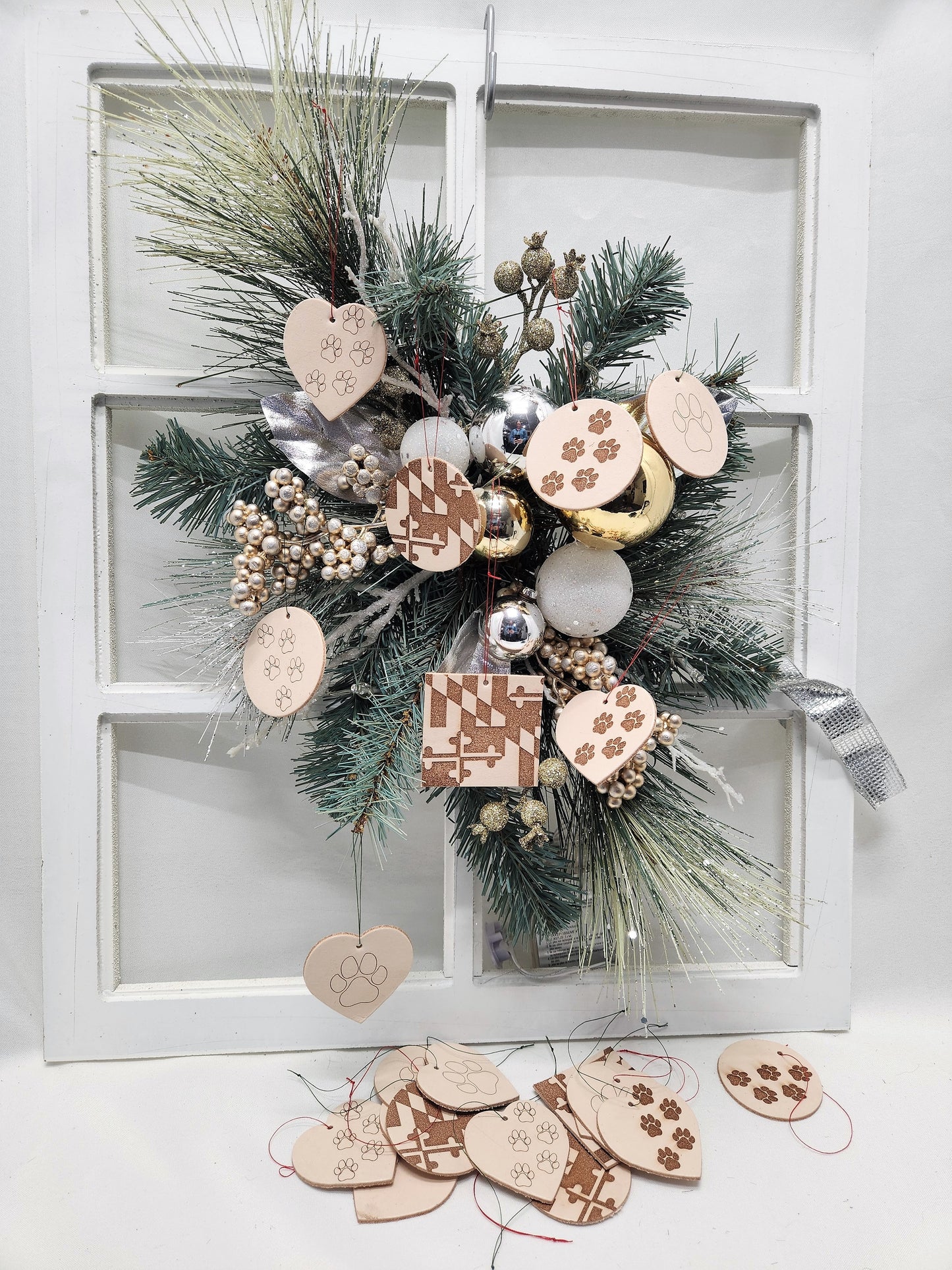 Leather Cutout Ornaments