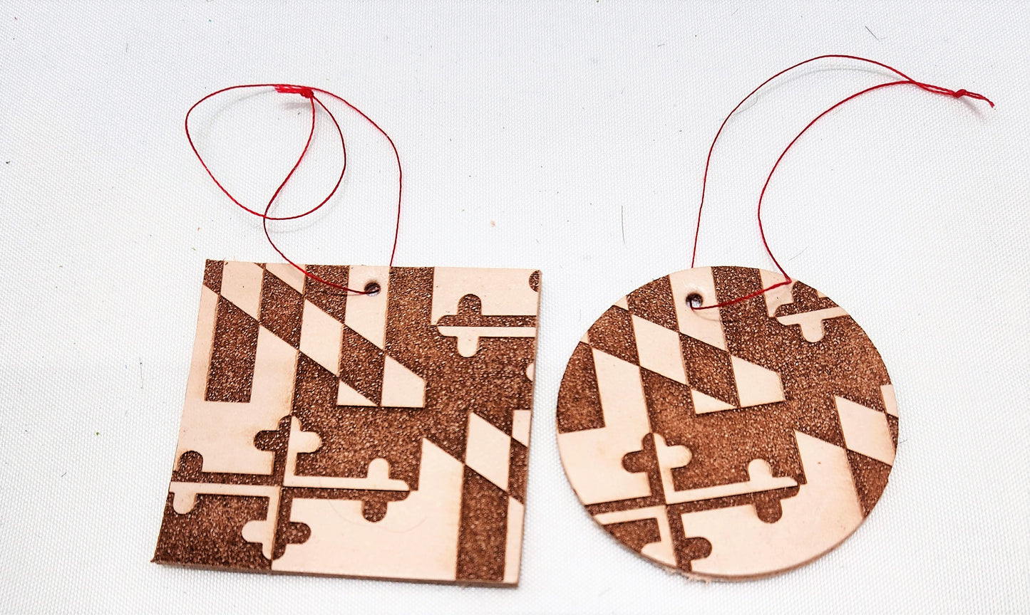 Leather Cutout Ornaments