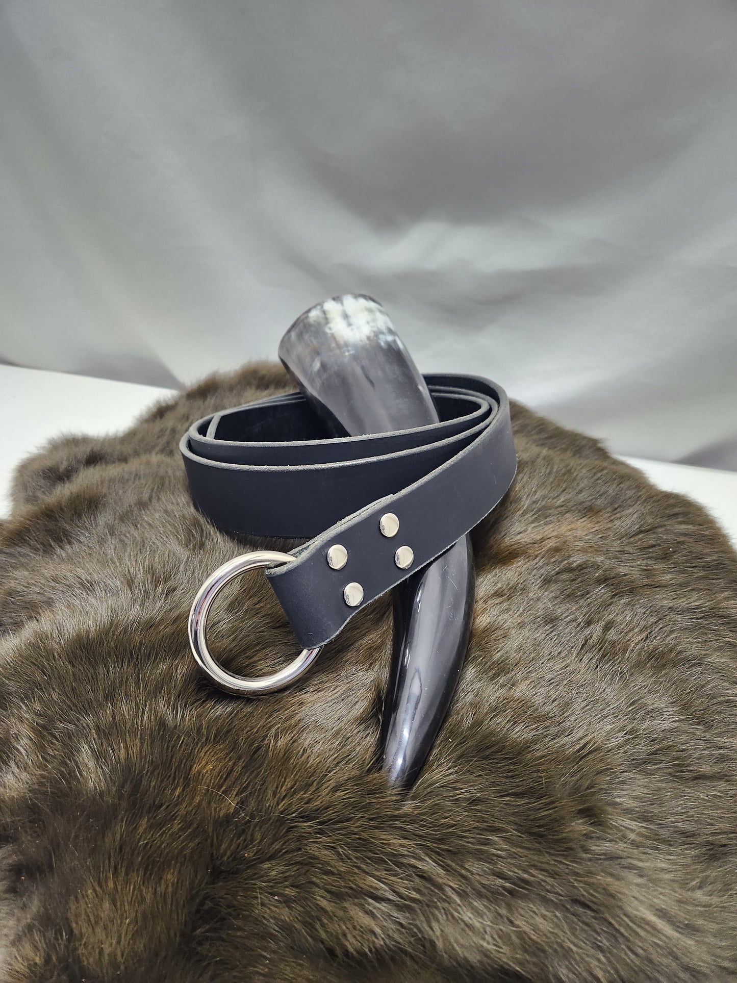 Leather Ring Belts