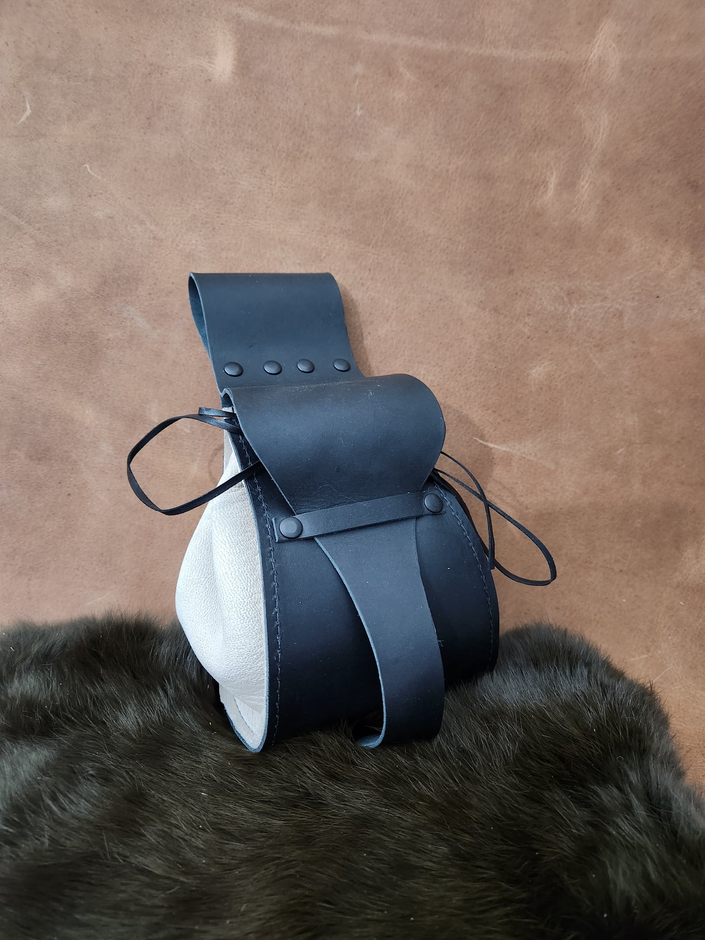 Leather Drawstring Belt Bags