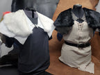 Rainbow Fox Tail, White Rabbit, and Deerskin Leather Mantle