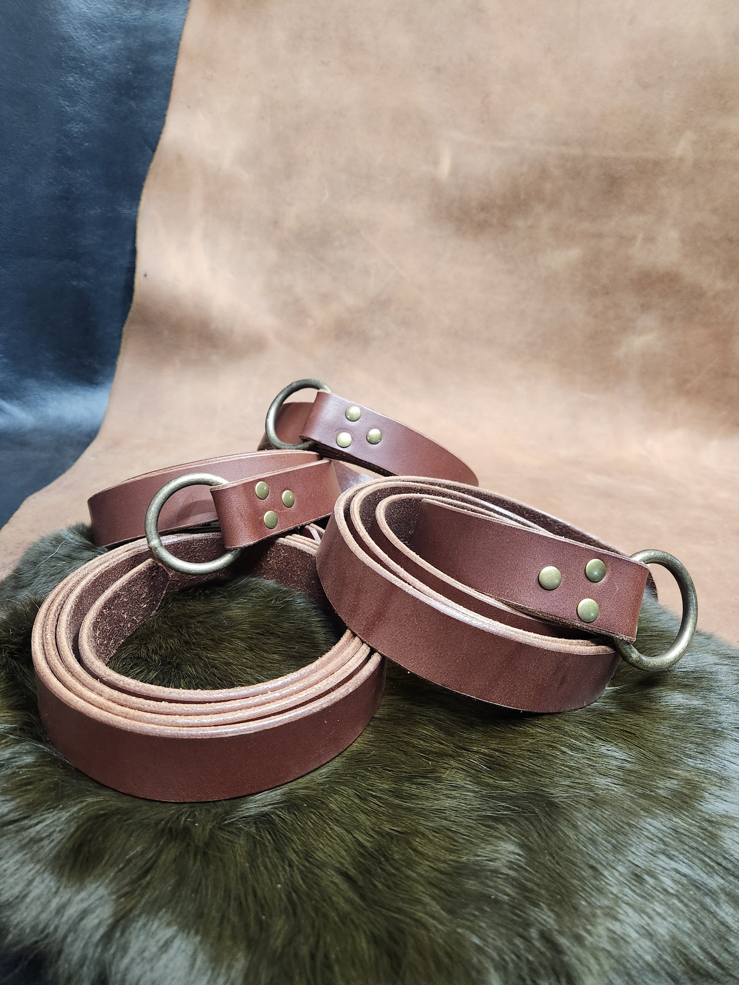 Leather Ring Belts