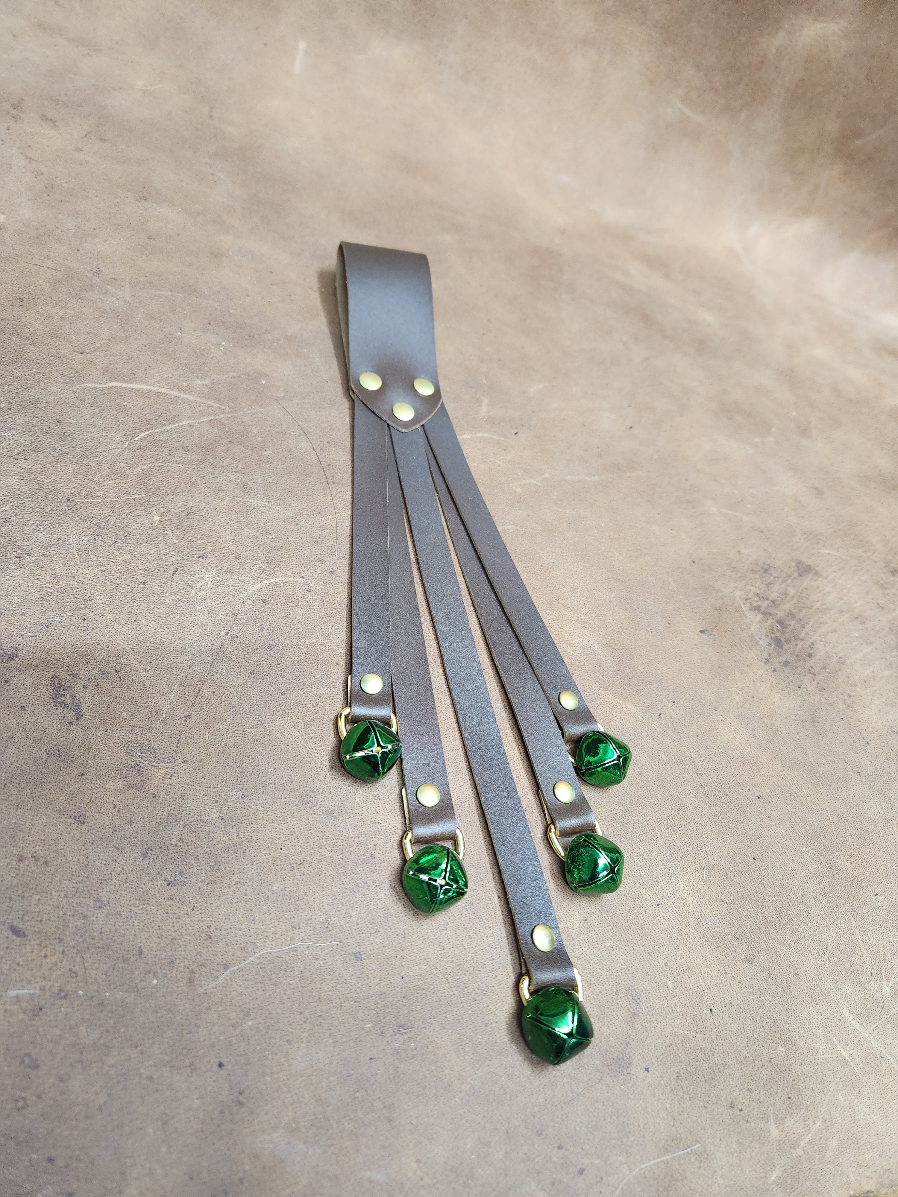 Leather Strap Witch Bells, Bells for Belt for Renaissance Festival