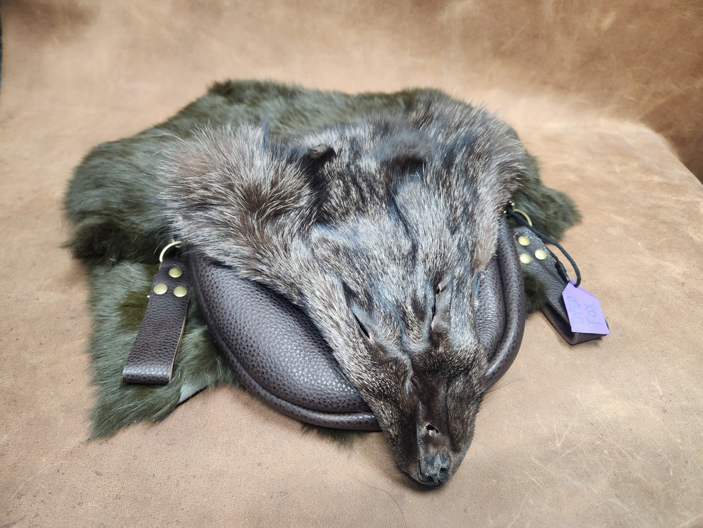 Leather Bags with Fur Faces, Belt Bag or Sporrin