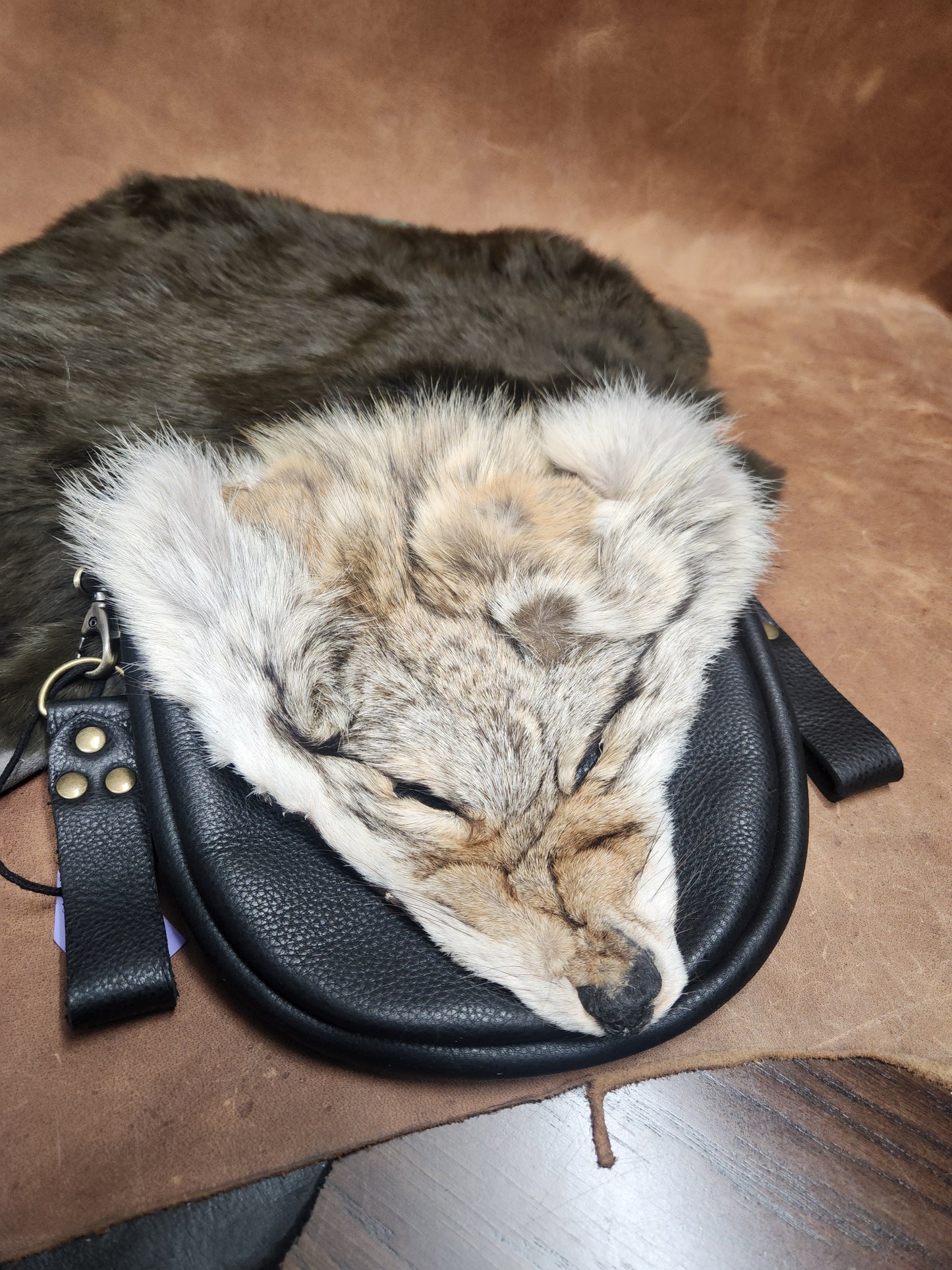 Leather Bags with Fur Faces, Belt Bag or Sporrin