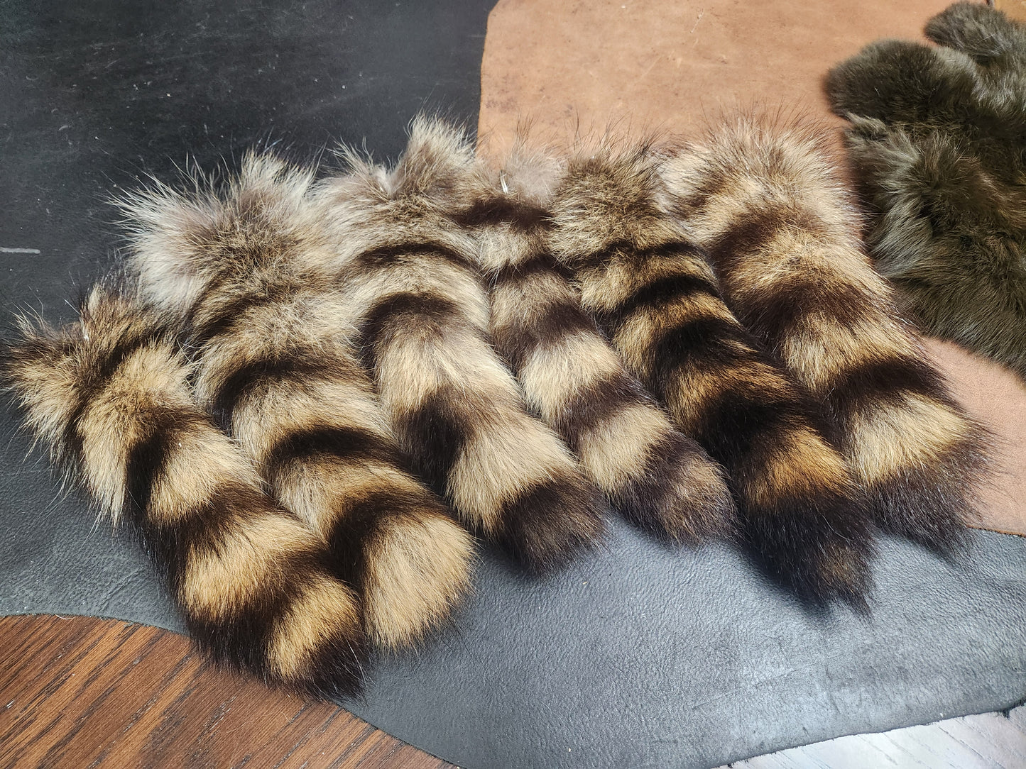 Raccoon Tail Keychain