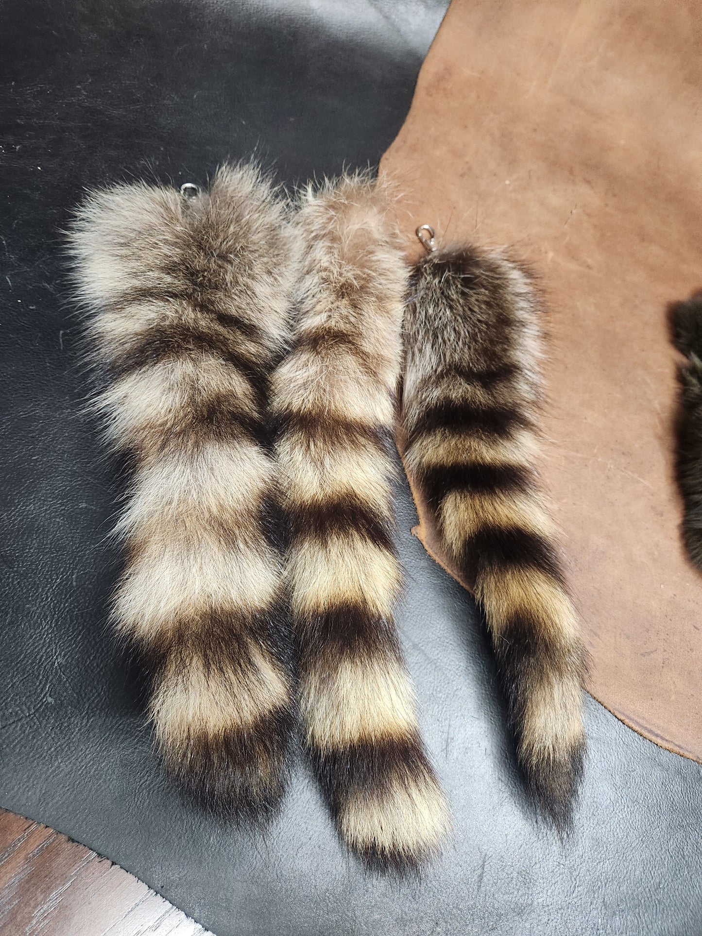Raccoon Tail Keychain