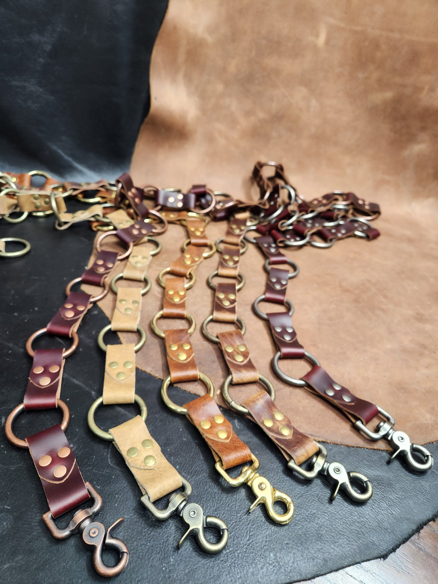 Leather Multi-Ring Belt