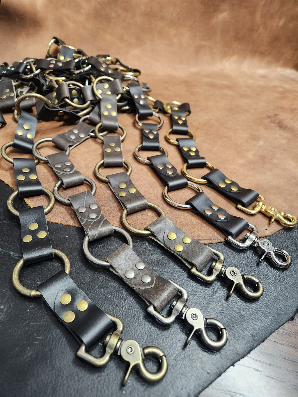 Leather Multi-Ring Belt