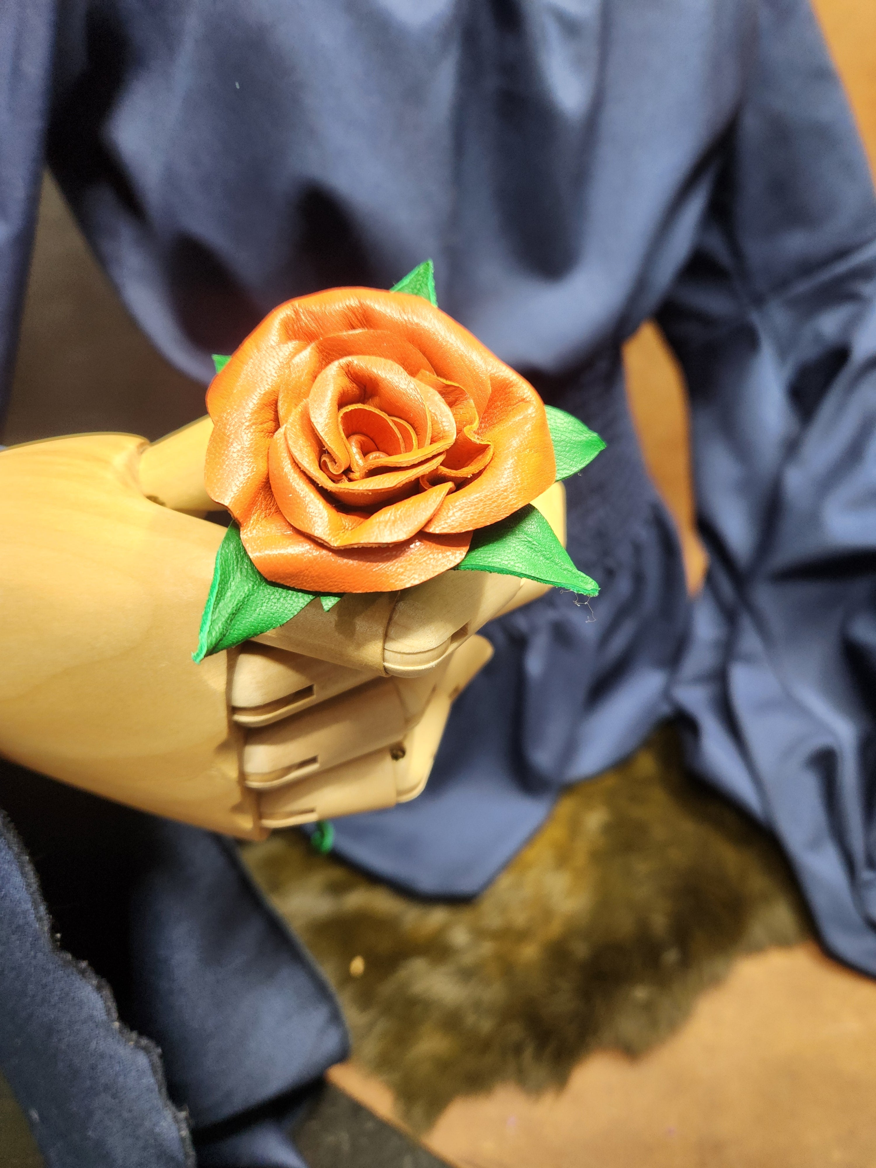 Real Leather Roses