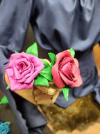 Real Leather Roses