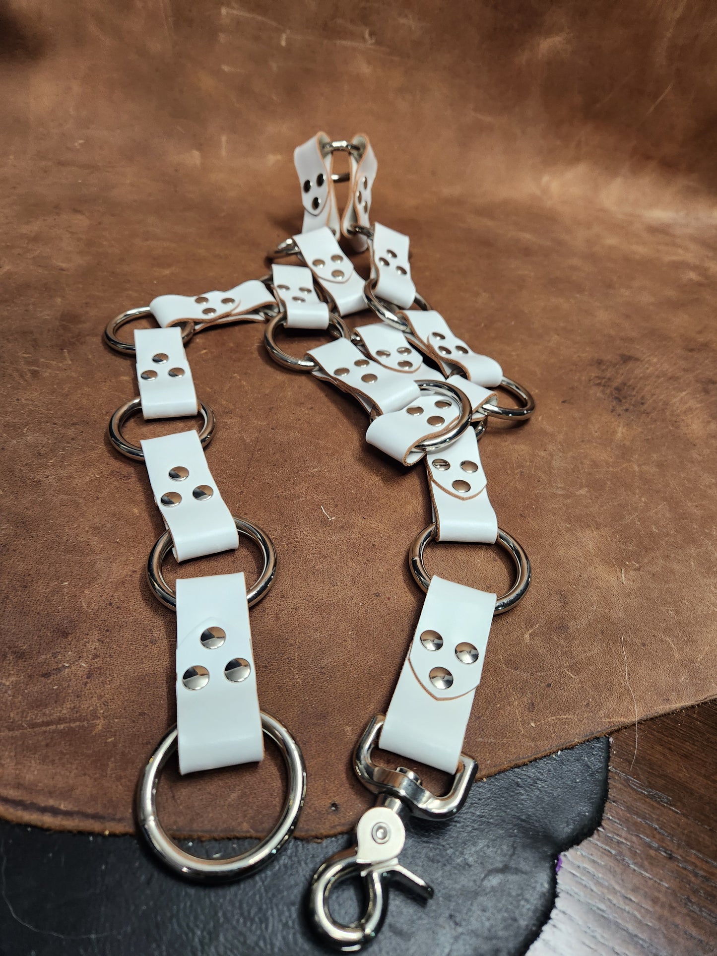 Leather Multi-Ring Belt