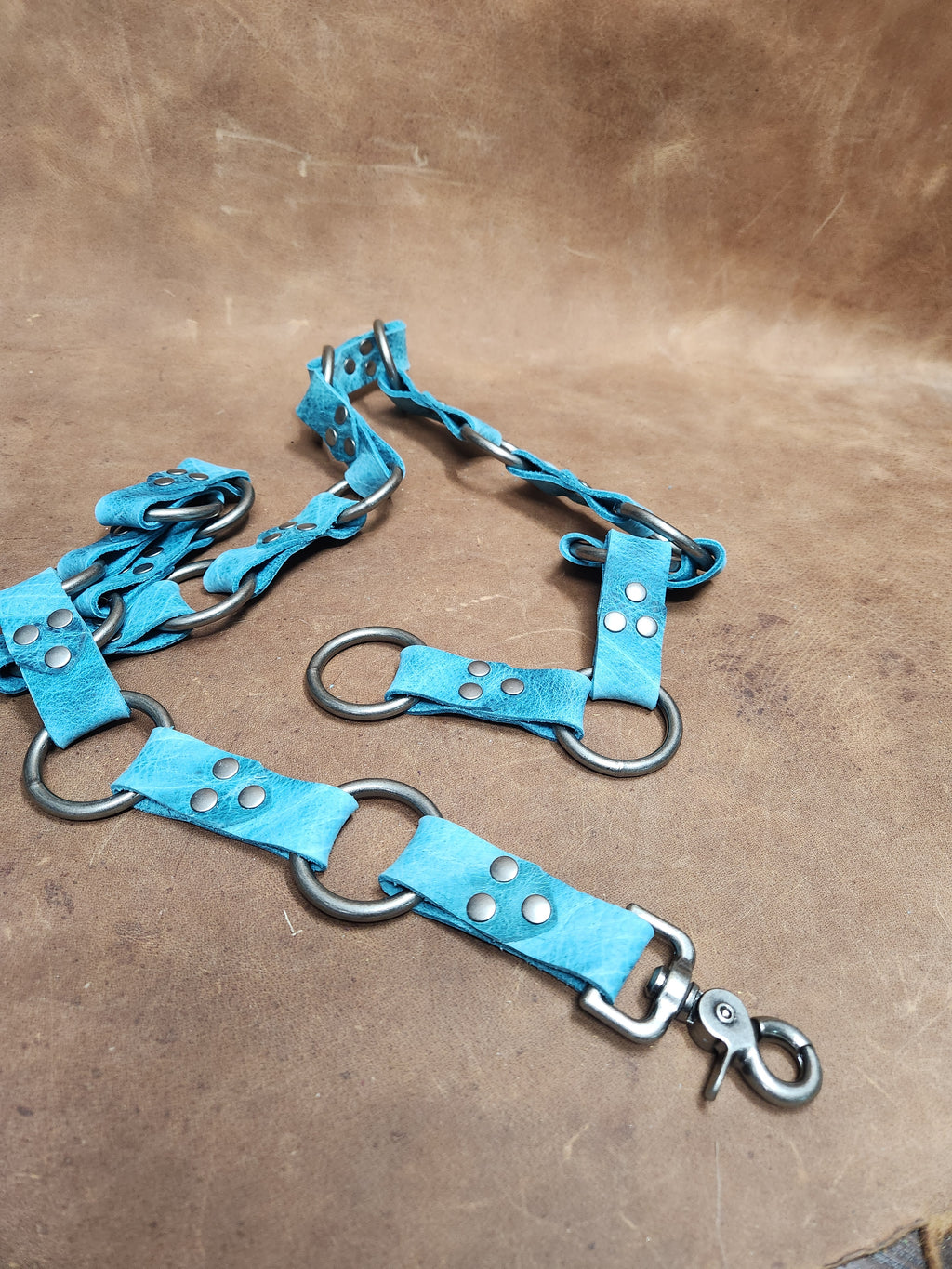 Leather Multi-Ring Belt