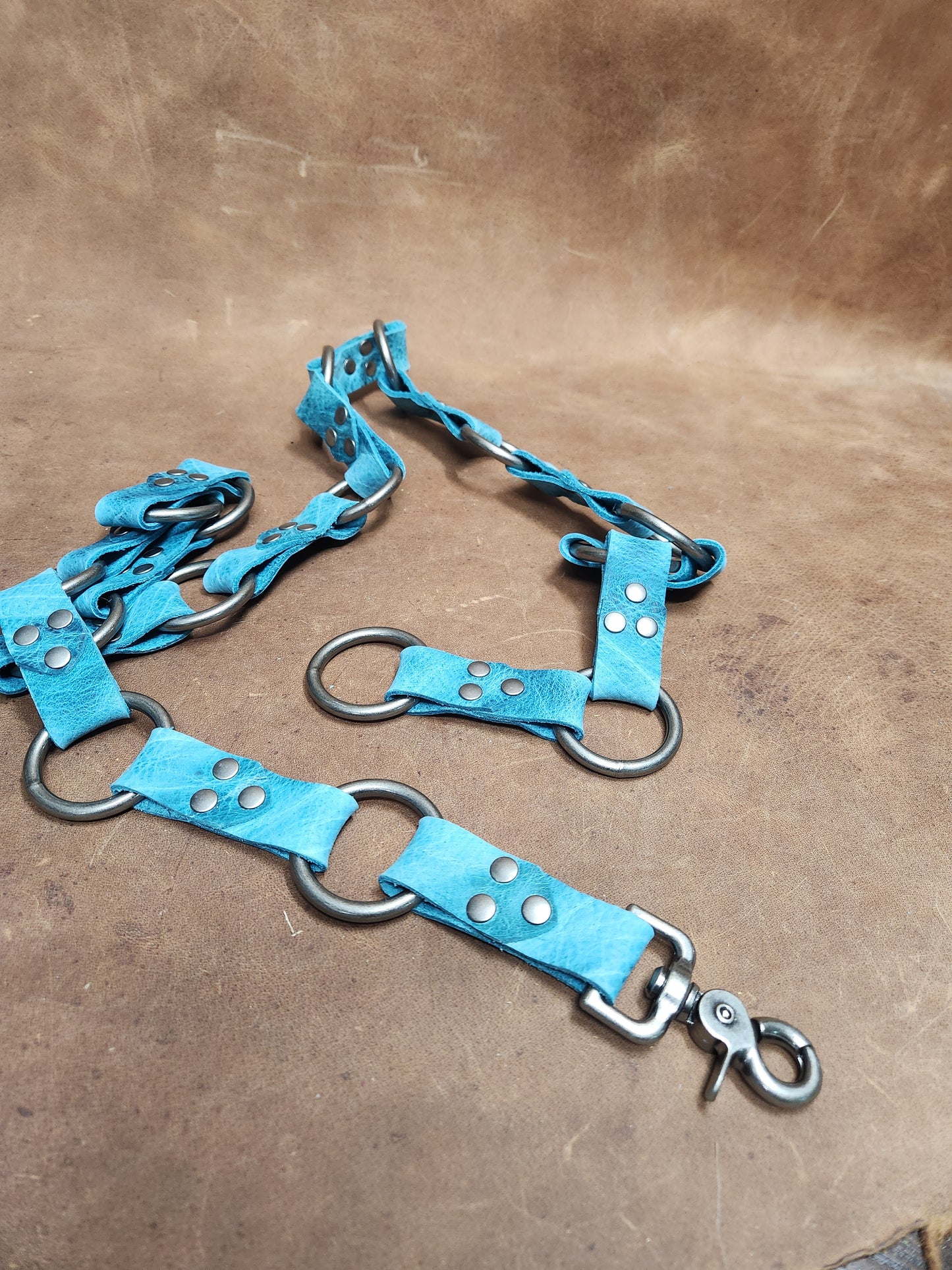 Leather Multi-Ring Belt