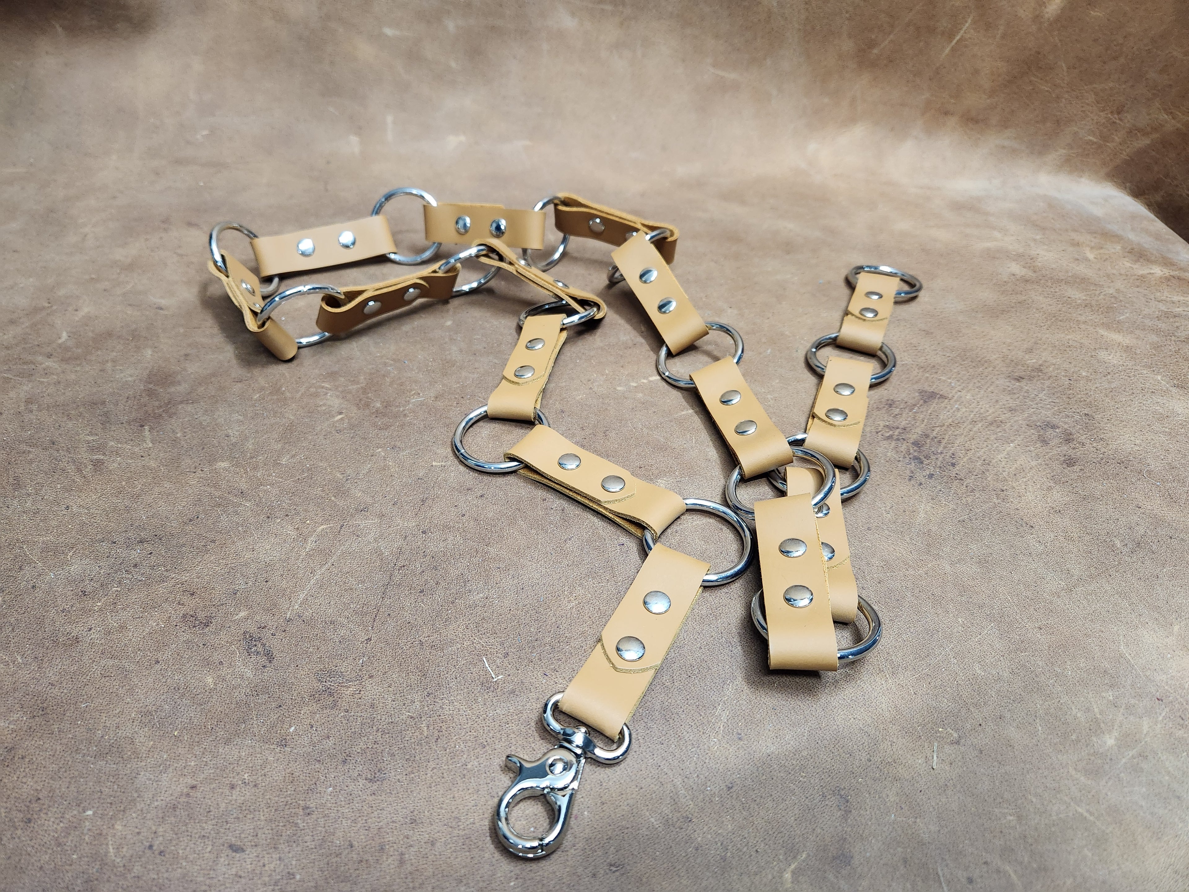 Petite Leather Multi-Ring Belt