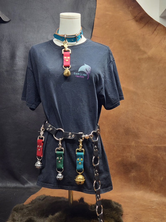 Hook Bell with Leather Strap Sleigh Jingles