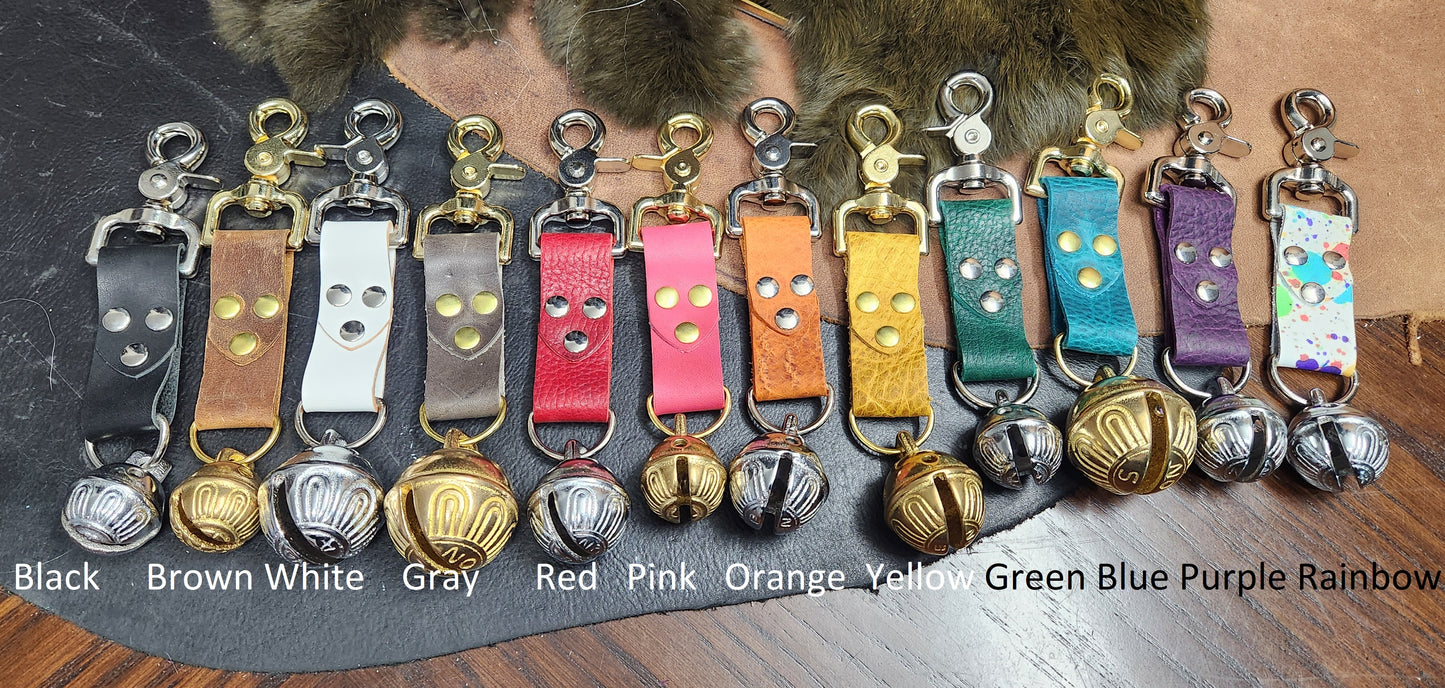 Hook Bell with Leather Strap Sleigh Jingles