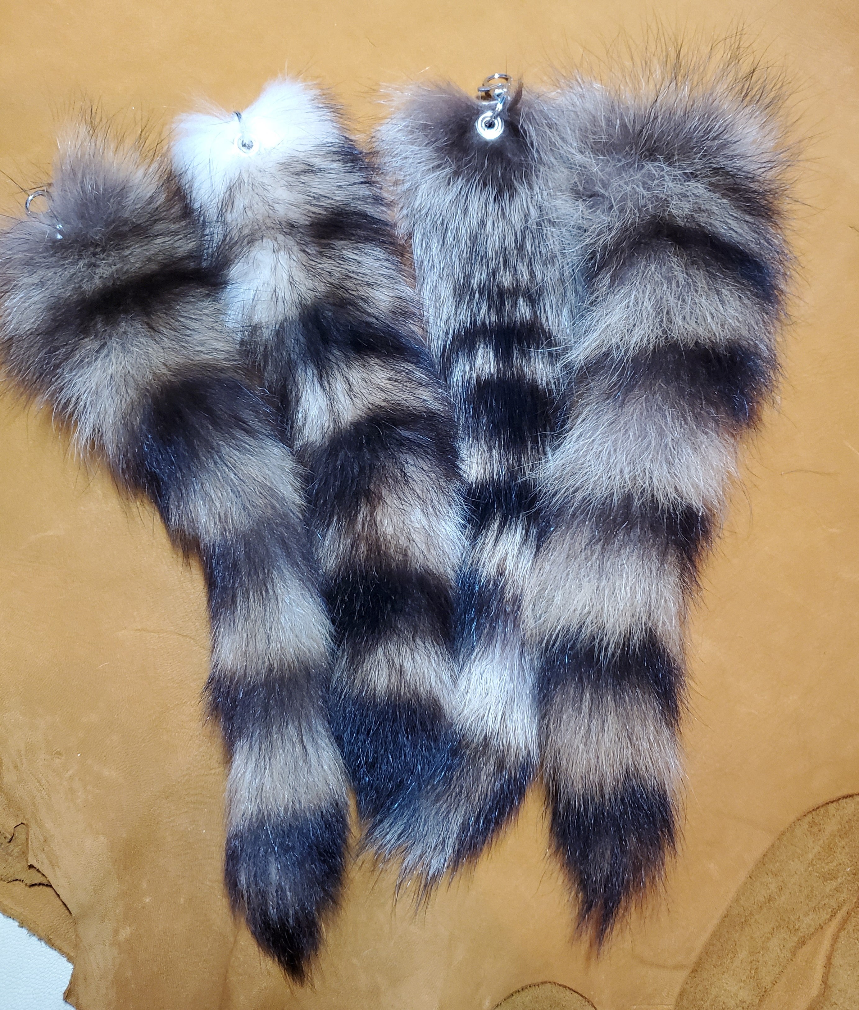 Raccoon Tail Keychain