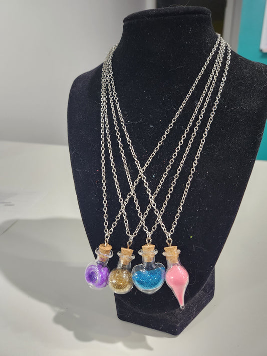 Small Potion Bottle Fairy Necklace