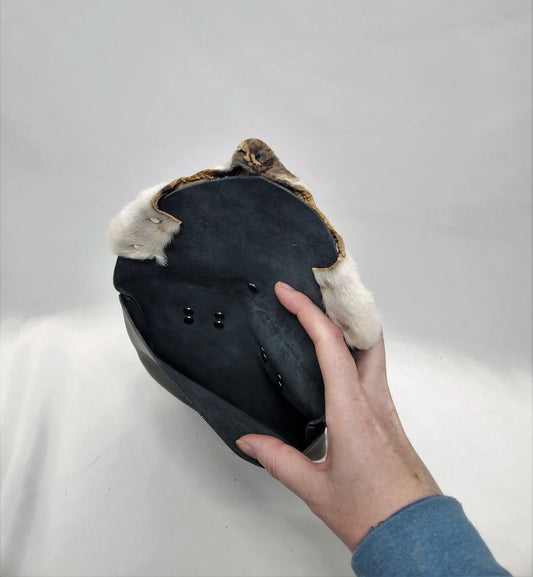 Leather Bags with Fur Faces