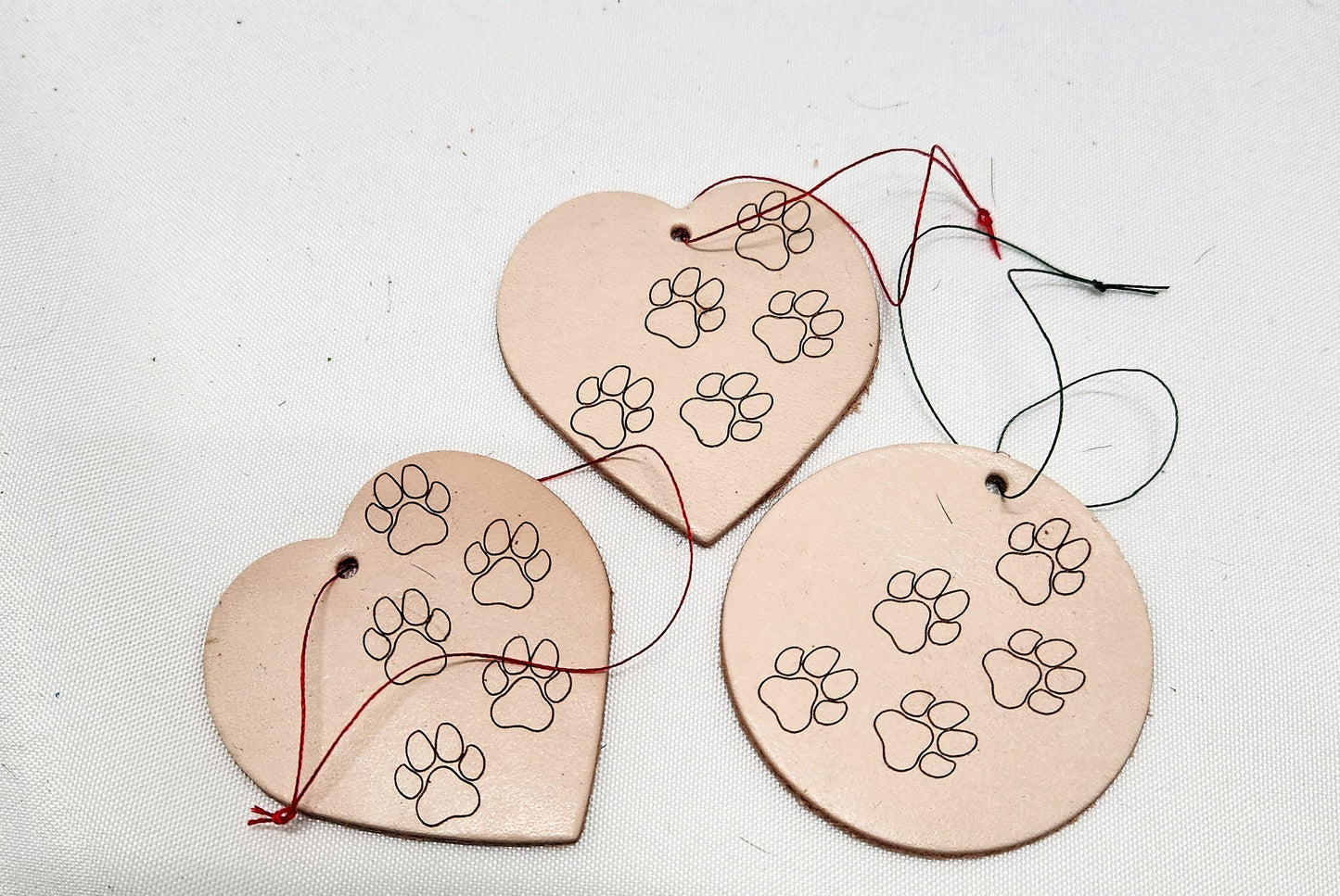 Leather Cutout Ornaments