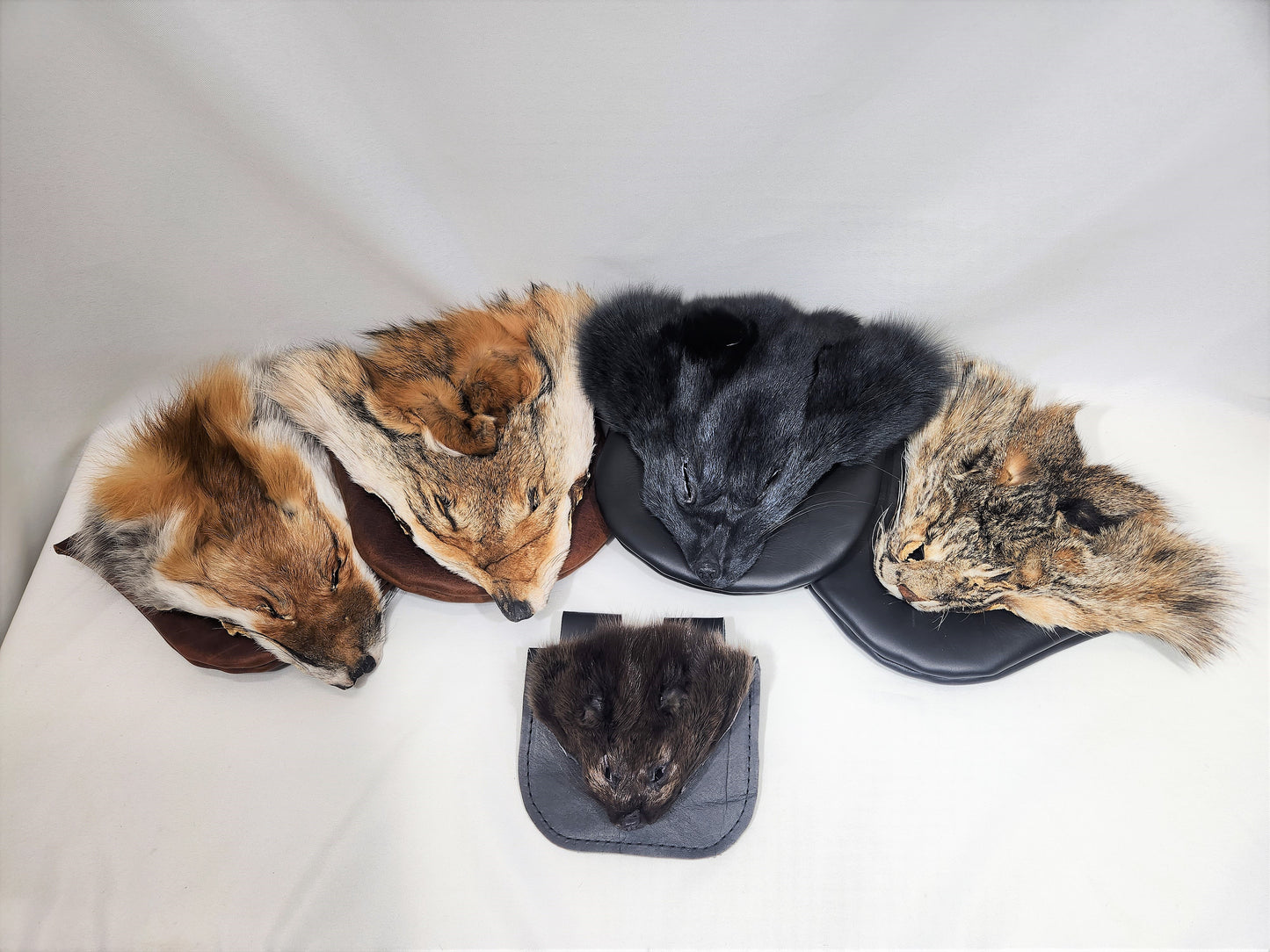 Leather Bags with Fur Faces