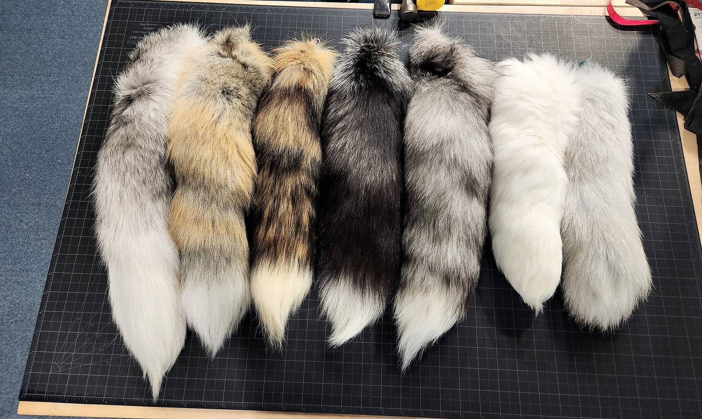 Fox Tail Keychains