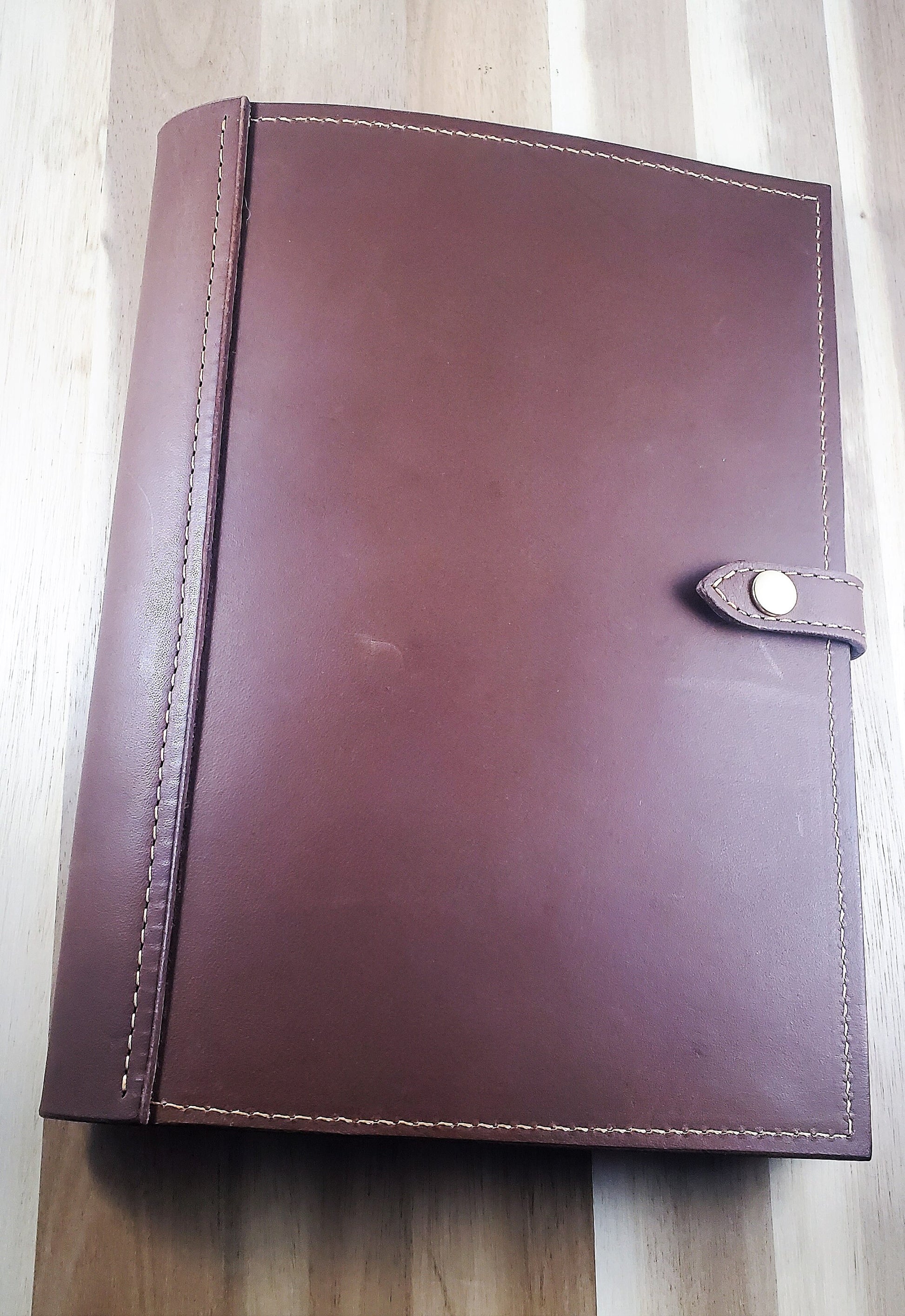 Leather Portfolio, Handmade Genuine Leather Binder Organizer for Business Meetings, Journaling, Organizing, Special Gift